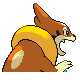 Floatzel - HeartGold SoulSilver (Back View)