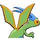 Flygon - HeartGold SoulSilver (Back View (Shiny))