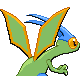 Flygon - Platinum (Back View (Shiny))
