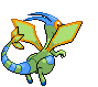 Flygon - Black 2 White 2 Black White Animated (Back View (Shiny))