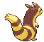 Furret - Black 2 White 2 Black White Animated (Back View)