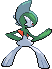 Gallade - Black 2 White 2 Black White Animated (Back View)