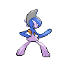 Gallade - Black White (Back View (Shiny))