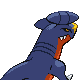 Garchomp - HeartGold SoulSilver (Back View (Shiny))