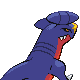 Garchomp - Platinum (Back View)