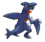 Garchomp - Black 2 White 2 Black White Animated (Back View (Shiny))