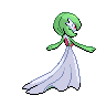 Gardevoir - Black White (Back View)