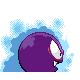 Gastly - Diamond Pearl (Back View (Shiny))