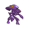 Genesect - Black White (Back View)