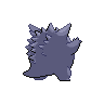 Gengar - Black White (Back View (Shiny))