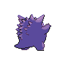 Gengar - Black White (Back View)