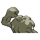 Geodude - HeartGold SoulSilver (Back View)