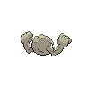Geodude - Black White (Back View)