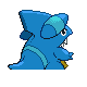 Gible - HeartGold SoulSilver (Back View (Shiny))