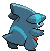 Gible - Black 2 White 2 Black White Animated (Back View)