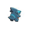Gible - Black White (Back View)