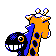 Girafarig - Crystal (Back View (Shiny))