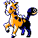 Girafarig - Silver (Shiny)