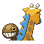 Girafarig - Emerald (Back View (Shiny))