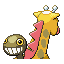 Girafarig - Emerald (Back View)