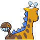 Girafarig - Diamond Pearl (Back View (Shiny))