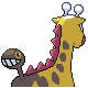 Girafarig - HeartGold SoulSilver (Back View)