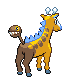 Girafarig - Black 2 White 2 Black White Animated (Back View (Shiny))