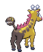 Girafarig - Black 2 White 2 Black White Animated (Back View)