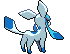 Glaceon - Black 2 White 2 Black White Animated (Back View (Shiny))