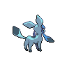 Glaceon - Black White (Back View)