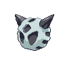 Glalie - Black White (Back View (Shiny))