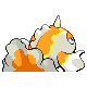 Goldeen - Diamond Pearl (Back View (Shiny))