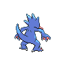 Golduck - Black White (Back View (Shiny))