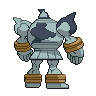 Golurk - Black White (Back View (Shiny))