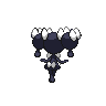 Gothorita - Black White (Back View (Shiny))