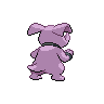 Granbull - Black White (Back View)