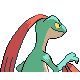 Grovyle - HeartGold SoulSilver (Back View (Shiny))