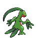 Grovyle - Black 2 White 2 Black White Animated (Back View)