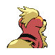 Growlithe - HeartGold SoulSilver (Back View)