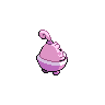Happiny - Black White (Back View (Shiny))