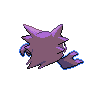 Haunter - Black White (Back View (Shiny))