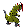 Haxorus - Black White (Back View)