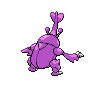 Heracross - Black White (Back View (Shiny))