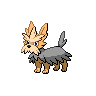 Herdier - Black White (Shiny)