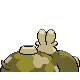 Hippopotas - HeartGold SoulSilver (Back View (Shiny))