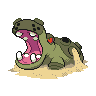 Hippowdon - Black White (Shiny)