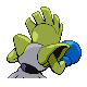 Hitmonchan - Platinum (Back View (Shiny))