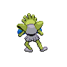 Hitmonchan - Black White (Back View (Shiny))
