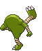 Hitmonlee - Black 2 White 2 Black White Animated (Back View (Shiny))