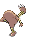 Hitmonlee - Black 2 White 2 Black White Animated (Back View)
